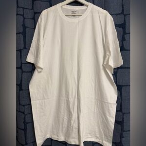 Jockey Men's White Short Sleeve Tee. 100% cotton